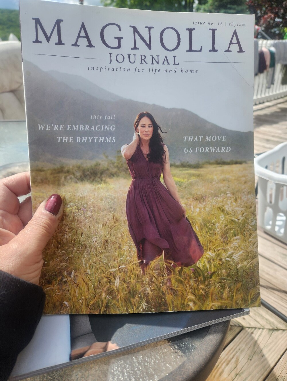 Rhythm Plum Women's Maxi Dress on Magnolia Journal Cover